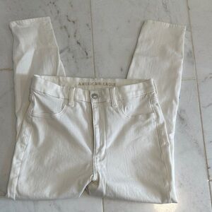 American Eagle Outfitters Women's Cream Skinny Jeans
